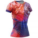 Otso Coral Short Sleeve T-shirt Colorido L Mulher
