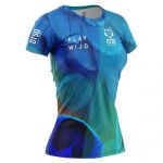 Otso Blue Birds Short Sleeve T-shirt Azul L Mulher