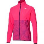 Mizuno Charge Printed Tracksuit Jacket Rosa L Mulher