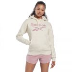 Reebok Identity Logo Fleece Sweatshirt Beige XL Mulher