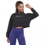 Reebok Modern Safari Coverup Sweatshirt Preto L Mulher