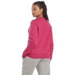 Reebok Identity Logo Fleece Crew Sweatshirt Rosa M Mulher