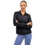 Nebbia Shiny Up Workout Sleek Full Zip Sweatshirt Preto S Mulher
