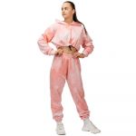 Nebbia Re-fresh Crop 591 Hoodie Rosa L Mulher