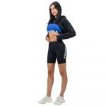 Nebbia Designer Cropped Gym Time Hoodie Preto XS Mulher
