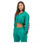 Nebbia Cropped Iconic Full Zip Sweatshirt Verde L Mulher
