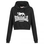 Lonsdale Roxeth Cropped Hoodie Preto 2XL Mulher