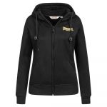 Lonsdale Zennor Full Zip Sweatshirt Preto XS Mulher