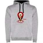 Kruskis Map Hotspot Bicolor Hoodie Cinzento XL Homem
