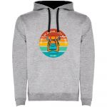 Kruskis Dont Be Afraid Bicolor Hoodie Cinzento S Homem