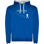 Kruskis Hikking Dna Two-colour Hoodie Azul S Homem