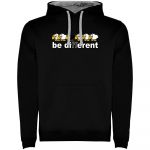 Kruskis Be Different Trek Two-colour Hoodie Preto S Homem