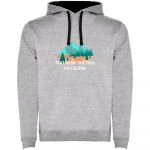 Kruskis Dont Waste Your Time Two Colour Hoodie Cinzento M Homem
