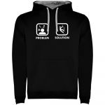 Kruskis Problem Solution Climb Two-colour Hoodie Preto XL Homem