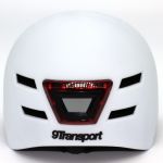 9Transport Capacete Urbano com Luzes Integradas Branco Tamanho M