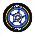 Nokaic Pack de 2 Rodas 100mm Preto Azul