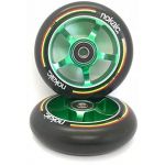 Nokaic Pack de 2 Rodas 100mm Preto Verde