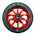 Nokaic Roda Snake para Scooter Trotinete Freestyle 110mm Preto Vermelho