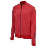 Hummel Sweatshirt Lead Poly Zip 207400-3062 S (135-140 cm) Vermelho