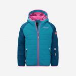 Trollkids Casaco de Ski Criança, Hafjell Pro Azul e rosa-152 cm