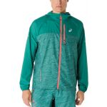 Asics Casaco com Capuz Fujitrail Packable Windbreaker 2011c991-300 L Verde