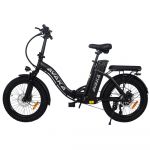 AVAKA BZ20 PLUS 20" Step-Thru Dobrável Bicicleta Elétrica Urbana 500W Motor 48V 15Ah Bateria, aro raiado - Preto