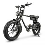 CMACEWHEEL K20 20" Pneu Gordo Bicicleta Elétrica 750w Motor 48v 17ah Bateria, Aro Raiado