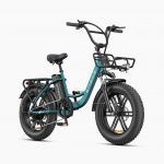 Engwe Bicicleta Elétrica L20 Boost 20" 48V 13A, Shimano 7 velocidades - Verde