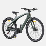 Engwe MapFour N1 PRO 250W Mid-Drive Motor 700 * 42C Bicicleta Elétrica Urbana De Fibra De Carbono 360Wh - Verde