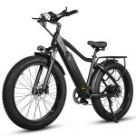 Cmacewheel J26 26" Pneu Gordo de Montanha Elétrico 750W Motor 48V 17Ah Bateria
