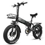 Cmacewheel RX20MAX 750W * 2 Elétrica com Motor Duplo 48V 18AH 20 Polegadas * 4.0 Pneu Gordo Dobrável Ebike