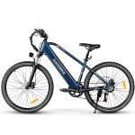 Samebike RS-A01Men 26" 500W de Montanha Elétrica com Bateria 36V 13Ah e Shimano 7 Velocidades - Azul