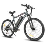 Samebike SY26-II 26 Inch Electric City Bike, 500 W, 36 V, 13 Ah, Shimano 21 Speeds - Cinza