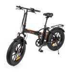 Youin Bicicleta Elétrica Texas II FAT 20" 250W Preta/Laranja - BK1201
