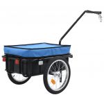 Reboque Carga P/ Bicicleta/carroça de Mão 155x61x83 cm Aço Azul
