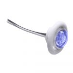 Innovative Lighting LED Bulkhead/livewell Light "the Shortie" Blue LED W/ White Grommet - 011-2540-7