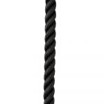 New England Ropes Corda 5/8" X 35' Premium Nylon 3 Strand Dock Line Black - C6054-20-00035