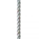 New England Ropes Corda 5/8" X 25' Premium Nylon 3 Strand Dock Line White W/tracer - C6050-20-00025