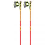 Leki Bastões de Esqui Mezza Race Carbon / White / Neon Red / Yellow - 6494064