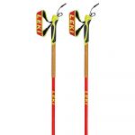 Leki Bastões de Esqui Mezza Speed Carbon / White / Neon Red / Yellow - 6492760