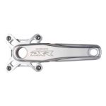 Shimano Pedaleiro Dxr Fc-mx71 Bmx H2 Without Chainrings Black / Silver 180 mm