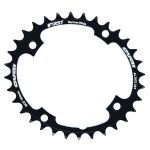FIRST Prato Oval Chainring 4 Bolts Fitting 104 Mm Black 12s