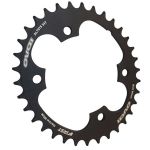 FIRST Prato Oval Chainring 4 Bolts Fitting 96 Mm Black 12s