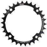 FIRST Prato Round Chainring 4 Bolts Fitting 104 Mm Black 12s