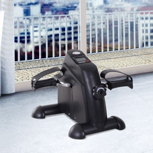 Bicicleta Estática HomCom Mini Tela LCD 39x40x31cm