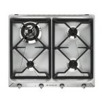 Placa Gás Smeg SR964XGH Gás Natural 60cm