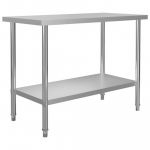 Mesa de Trabalho de Cozinha 120x60x85 cm Inox - 51190