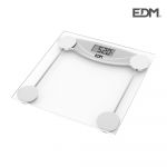 EDM Balança Digital Transparente 07520 - Max 180kg