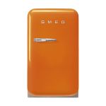 Frigorífico Mini Smeg Mini 50's Style FAB5ROR5 Abertura Direita Orange
