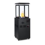 Blumfeldt Aquecedor Radiante a Gás Blum Flagranti Crystal View Inoxidável Preto 8kW - 4060656222870